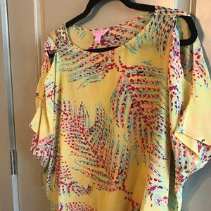 Lilly Trace Top Dolman Sleeve Cold Shoulder